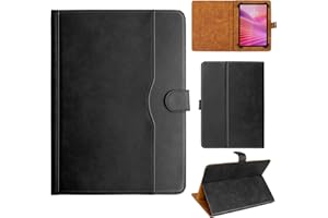 IDUDAO Custodia universale in pelle premium per tutti i tipi di tablet da 9,6 10 10,1 10,5 pollici per DOOGEE U11 2025, nero