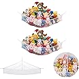 INSFITY X-Large Stuffed Animal Net Hammock Corner (Requires 3’6” corner space) Toy Organizer for Plushies Hanging Holder for Organizing your Teddy and Squishmallow (White 2 Pack, X-Large)