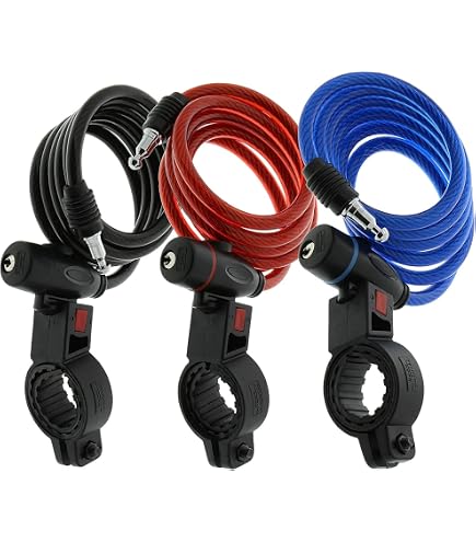 Antivol Vélo Dunlop En Spirale - Câble De 8 Mm X 1500 Mm, 2 Clés, Support Cadre Inclus, Noir