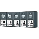 by Amazon Capsule Caffè Ristretto Compatibili con Nespresso, tostatura media, capsule in alluminio, 100 unità, 5 confezioni d