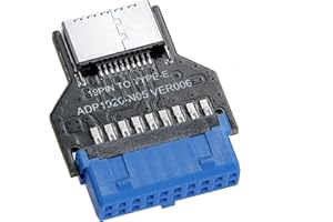MZHOU USB 3.0 19PIN Header, a USB 3.1/3.2 Gen 2 Type E Key A Ports Adapter - Velocità Massima 5 Gbit/s, per Adattatore per Montaggio a Pannello di Tipo C