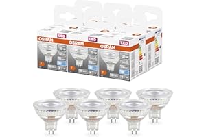 OSRAM Star Reflektor LED-Lampe für GU5.3-Sockel, klares Glas ,Kaltweiß (4000K), 345 Lumen, Ersatz für herkömmliche 35W-Leuchtmittel, nicht dimmbar, 6-er Pack