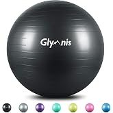 Glymnis Anti-Burst Pilates Ball 55 cm 65 cm 75 cm with Pump