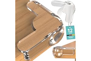 ‎HOMERY Eckenschutz Baby kristallklar [12 Stück] – transparenter Kantenschutz Baby & Tischeckenschutz – Selbstklebender Möbel Kantenschutz für Tischkanten, Ecken & Kanten