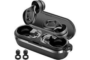 THUNELEC Bouchons d’oreille 35dB Anti-Bruit- Embouts Simples et Doubles, 7 Tailles (S/M/L), Réutilisables, Lavables, Légers, avec étui de Voyage, pour Sommeil, Sensibilité au Bruit, Activités et Concerts, Noir