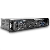 Ibiza AMP800-MKII Professional PA Amplifier 2x600W &ndash; 19" Rack Mountable Stereo Power Amplifier with RCA/Jack Inputs, Speakon/