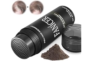 YOLONCE Fibres capillaires,épaississement des cheveux,poudre pour cheveux,Fibres capillaires pour un look authentique,27.5,Brun moyen.