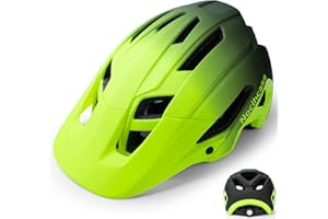 NOCIHCASS Casco da bicicletta per adulti donne uomini, casco da ciclismo MTB Mountain Bike con visiera solare per donne uomini 56-61 cm (22-24 pollici)