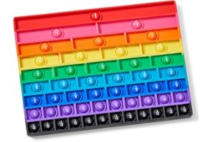 HAND2MIND Learning Resources Popper Sensoriel à Bulles de Fractions Arc-en-ciel, Apprentissage des Maths, Éducation Pratiques, Compréhension Visuelle des Fractions Équivalentes, Cadeau Garçons et Filles 8 9 Ans