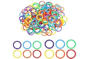 Voarge 100 anillos de encuadernación, para conectores de hojas sueltas, anillos para álbum de documentos, álbumes de recortes, manualidades,20mm+28mm