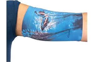 Linphelle Protector PICC Brazo en Microfibra - Cubre PICC Line Transpirable y Cómodo, Ideal como Protector Cateter Picc, Medidor De Glucosa, Tattoos y Heridas, Mariposa, Tamaño Grande