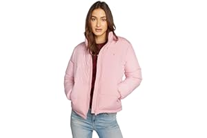 Tommy Jeans Damska kurtka puchowa, TJW ESSENTIAL PUFFER EXT DW0DW18827, różowa (jasnoróżowa), M, Różowy (Ballet Pink), M