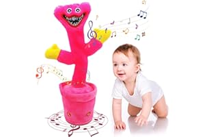 YISKY Giocattoli Cactus,Giocattolo di Peluche Danzante,Cactus Pappagallo,con Canzoni,per Imparare Le Lingue e Il Ritmo,Cactus Toy Giocattolo Educativo per La Prima Infanzia per Ragazzo, Ragazza