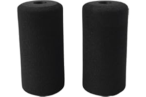 Getdoublerich 4 pares de rodillos de espuma para pies, utilizados para reemplazar equipos de ejercicio de gimnasio, almohadilla de espuma avanzada de repuesto para banco de pesas y extensión de