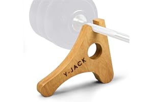 Yes4All Supporto per il sollevamento con bilanciere con impugnatura in gomma antiscivolo – Adatto per il carico, lo scarico e la sostituzione delle piastre di peso