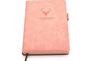 Earning Power B5 Ruled Notebook Journal - Hardcover Executive Notebooks with 360 Page 80Gsm Premium Thick Paper,9.8"×6.9",Perfect for Office Home School Business Writing & Note Taking (Pink)