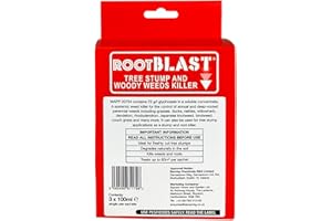Rootblast | Tree Stump and Woody Weeds Killer- 72g/l Glyphosate for Effective Weed Control - Kills weeds down to their roots