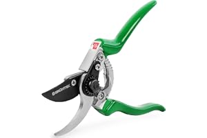 GRÜNTEK Trädgårdssax FALKE Teflon grensax, klinga av japanskt SK5-stål, bypass plantsax 215 mm sekatörer, ergonomisk trädgård