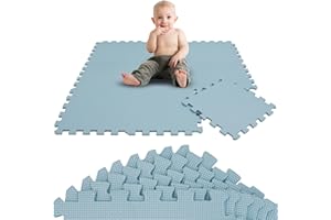 LittleTom 9-cz??ciowa mata do zabawy dla niemowl?t, mata puzzli od zera 30 x 30 cm, mata do raczkowania dla niemowl?t, mata do zabawy, mata pod?ogowa do pokoju dzieci?cego, mata ochronna dla