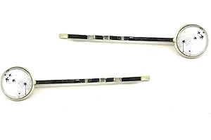 SCHMUCK-STADT Schwalben Zauber Cabochon Haarspangen Haarschmuck silberfarben