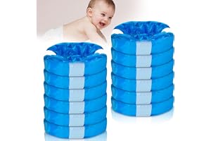 Påfyllningsfolie för blöjhink: 12 st baby påfyllningsfolie för blöjhink, påfyllningsfoliering, påfyllningspåsar 4,5M blöjhinkspåfyllningsfolie, påfyllningsförpackning för oktagonal blöjhink