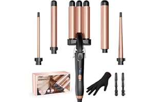 BESTOPE MIX Boucleur 3 Tete Fer a Boucler-[22mm] Boucleur a Cheveux en Céramique Fer à Friser 2 Températures, Fer a Onduler Chauffage Rapide pour Cheveux Longs, Courts