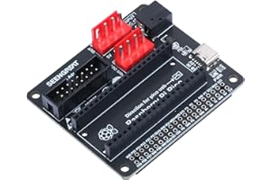 SEENGREAT Adaptador de placa de matriz RGB para Raspberry Pi Series y Raspberry Pi Pico, con una interfaz HUB75, dos conectores de entrada de alimentación tipo C y DC-044