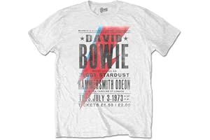 David Bowie Men's Hammersmith Odeon T-Shirt White