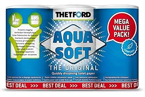 Thetford 202241 Aqua Soft Carta Igienica, Pack 6 Rotoli