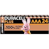 Duracell Batterie Plus AAA (pacco da 24) Alcalina 1.5V - Fino al 100% di extra durata - Affidabilità per i dispositivi a uso 