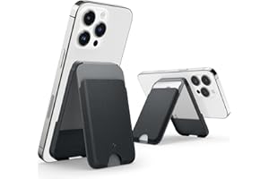 Caseology Nano Pop Magsafe Wallet Stand [Double Structure Puissante] Support Porte-Cartes Magnétique et en Silicone Antidérapant pour iPhone 14 13 12 11, Non Compatible avec 13/12 Mini - Parent