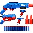 Nerf Alpha Strike Mission Ops Set Includes 4 Blasters, 2 Half-Targets, and 25 Official Elite Darts, Easy Load Prime Fire, Multicolor