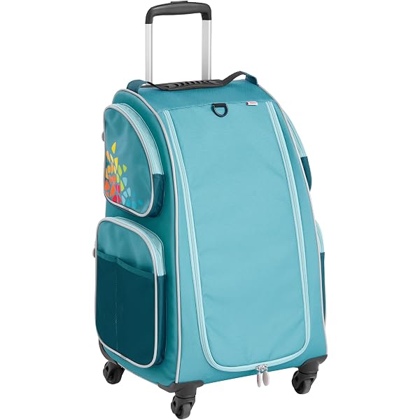 Valise Armoire Enfant HABA à 4 Roulettes - Polyester Recyclé, 3 étagères Amovibles, Sac à Linge Sale - Valise De Rangement Pratique Pour Voyages - 3