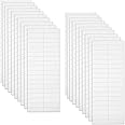 720 Pieces Blank Tab and Inserts Hanging File Inserts Paper Tab Inserts ...
