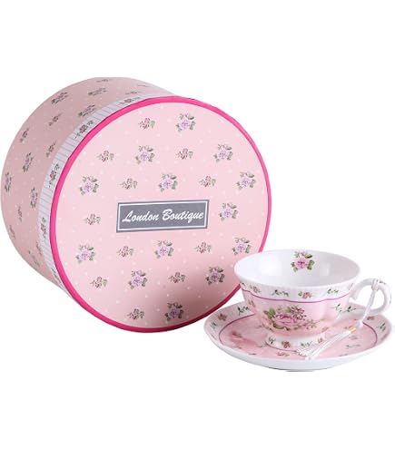 Tasse à Café Miroir Avec Soucoupe - Céramique Réfléchissante 250ml - Effet Illusion Animée - Cadeau Original Femme, Amie, Maman