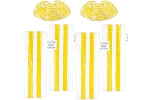 Eulihent 6 stycken ersättning mikrofiber ångkvast duk universal golvduksset absorberande golvdukar för Kärcher ångtvätt EasyF
