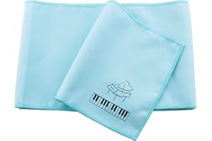 Ruiwaer Blaue Klaviertastenabdeckung, staubdichtes Flanelltuch für 88 Tasten, elektronische Tastatur, Digitalpiano, Yamaha, Casio, Roland, Konsolen