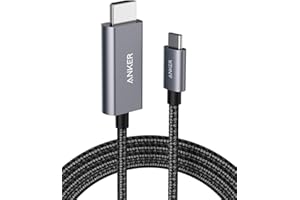 Kabel Anker Nylon USB C do HDMI, 180 cm, przejściówka 4K 60Hz do MacBook Pro/Air, iPad Pro/Air, Galaxy S24/S23, Dell XPS 13/15 i innych, do domowego biura