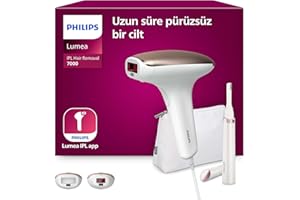 Philips Lumea 7000 Serisi BRI921/00 IPL Tüy Alma, Tüy Kısaltıcı,Vücut ve Yüz için 2 Başlık, Çanta