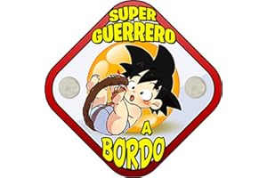 STAMPATS Placa bebé a bordo parodia super guerrero a bordo
