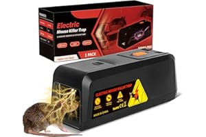 ADOGO Rattenfalle Elektrische Upgrade, 2800V Hochspannungs Elektrische Mausefalle, Elektronische Schlagfalle Für Ausgewachsene Ratten, Wiederverwendbare Umweltfreundliche Mausefalle Für Den Haushalt