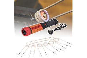 VNATWGOO L-Typed Magnetic Induction Heating Kit, Induction Heater Coils,Flameless Heating Tool, Handheld Bolt Removal Rusty Screw Removing Tool,Black