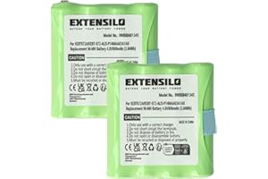 EXTENSILO 2 x akumulator kompatybilny z Motorola TLKR T3, T4, T5, T50, T6, T60, T61, T7, T8, T80, krótkofalówka (800 mAh, 4,8 V, NiMH)
