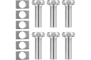 BOMOYA 6 Screw Nuts for Battery for Motorcycle Scooter, Battery Screws Motorcycle, Motorcycle Battery Screws, 6 mm Replacement Screws Clamps for Scooter Battery (Screws and Nuts)