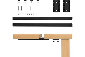 Relaxdays Bordsskivförlängning, 60 cm, bordsförlängning 2-armad