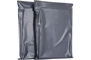 AKAR Medium Parcel Bags - 12 x 16cm, 50 Pack, Strong Grey Postage Bags