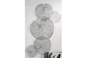 CASABLANCA MODERNES DESIGN Casablanca dekoracja ścienna w kolorze srebrnym, metalowym, 97 x 47 cm