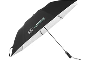 MERCEDES AMG PETRONAS Fuel For Fans Formula 1 - Paraguas unisex con logotipo compacto