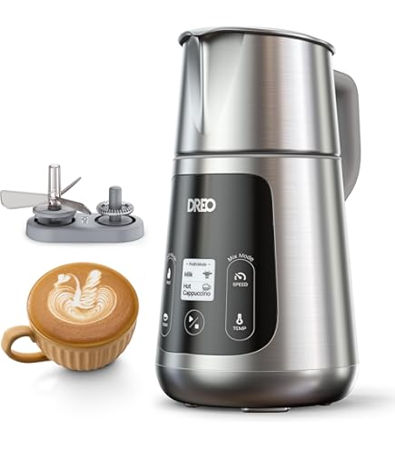 DE LONGHI EMF3.M LatteMix Milchaufschäumer (Silber, 500 Watt, 250 Ml