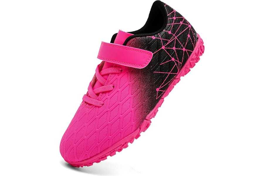 PiDaGlobal Boys Football Boots Kids Girls Firm Ground Soccer Shoe Astro Turf Trainers Athletics Sport Futsal Shoes Teenager Profession Competition Indoor Outdoor Unisex